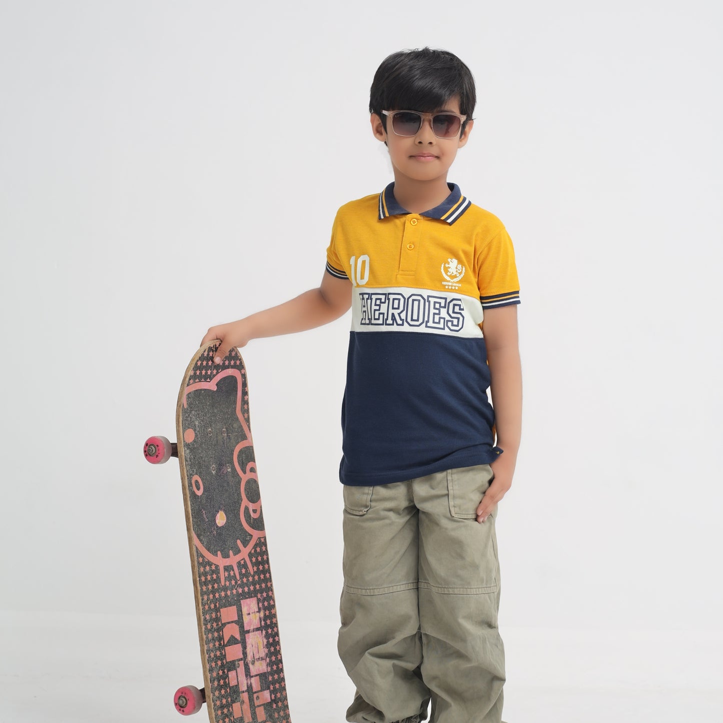 Boys Colorblock Polo Shirt β Heroes League Edition