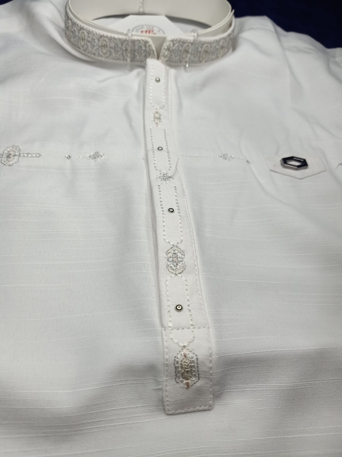 Beige Off white Kurta Trouser