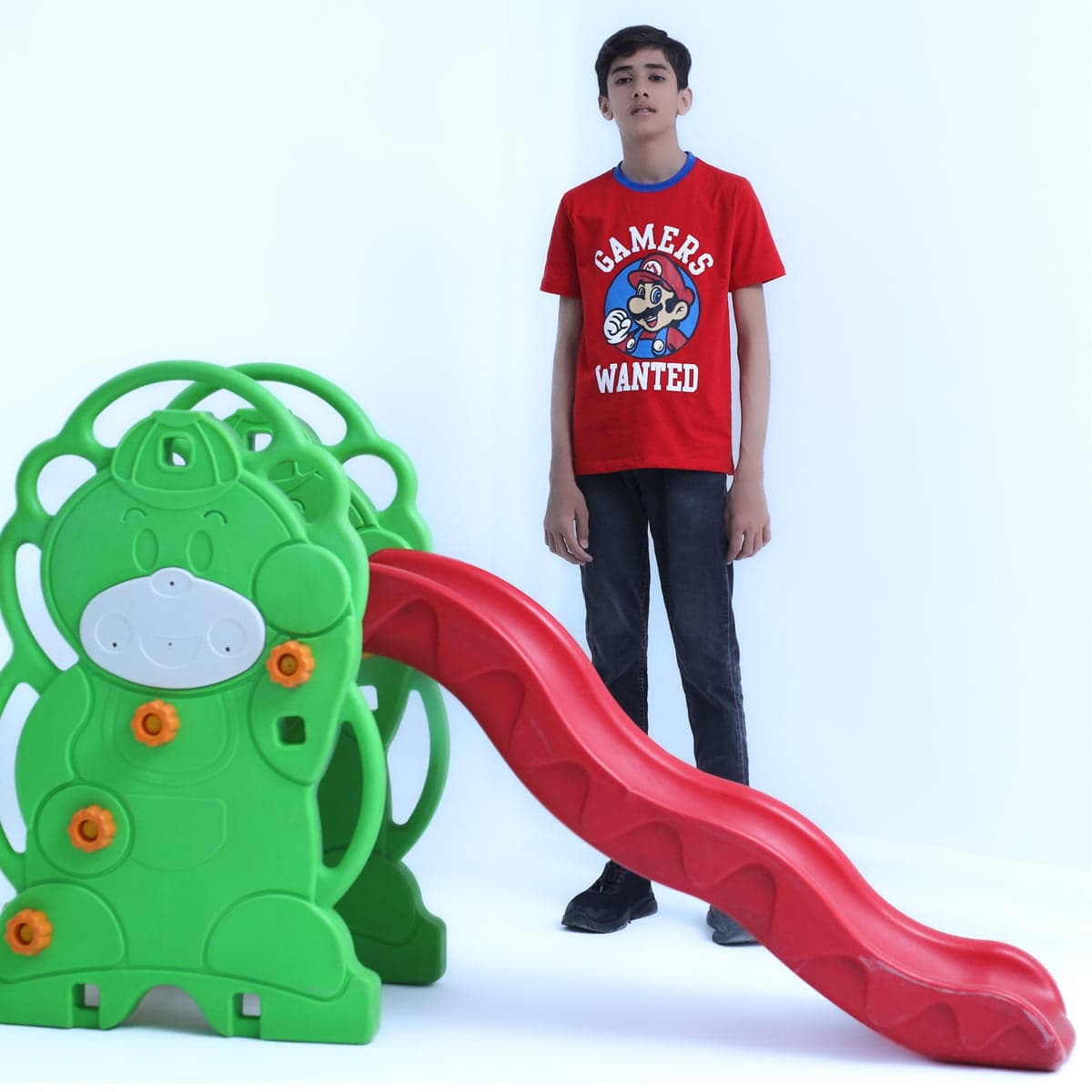 Boys Red Gamers Wanted T-Shirt – Mario Gamer Tee | Little Lux – thumbnail 5