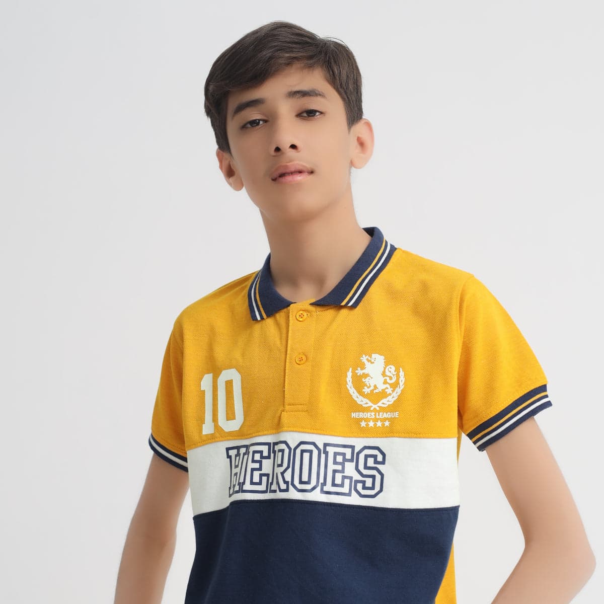Boys Colorblock Polo Shirt – Heroes League Edition – thumbnail 3