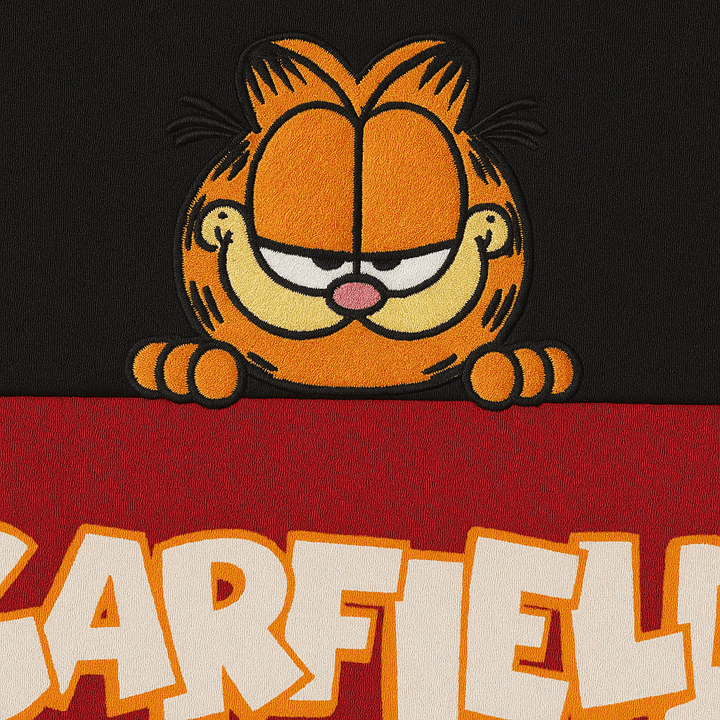 Garfield Unisex Black & Maroon Tracksuit – Soft, Cozy & Super Cute – thumbnail 3