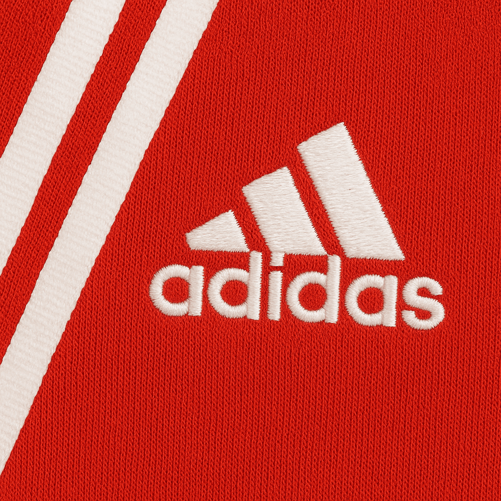 LittleLux Red Adidas-Inspired Unisex Winter Tracksuit – Soft Fleece Sweatshirt & Joggers – thumbnail 4