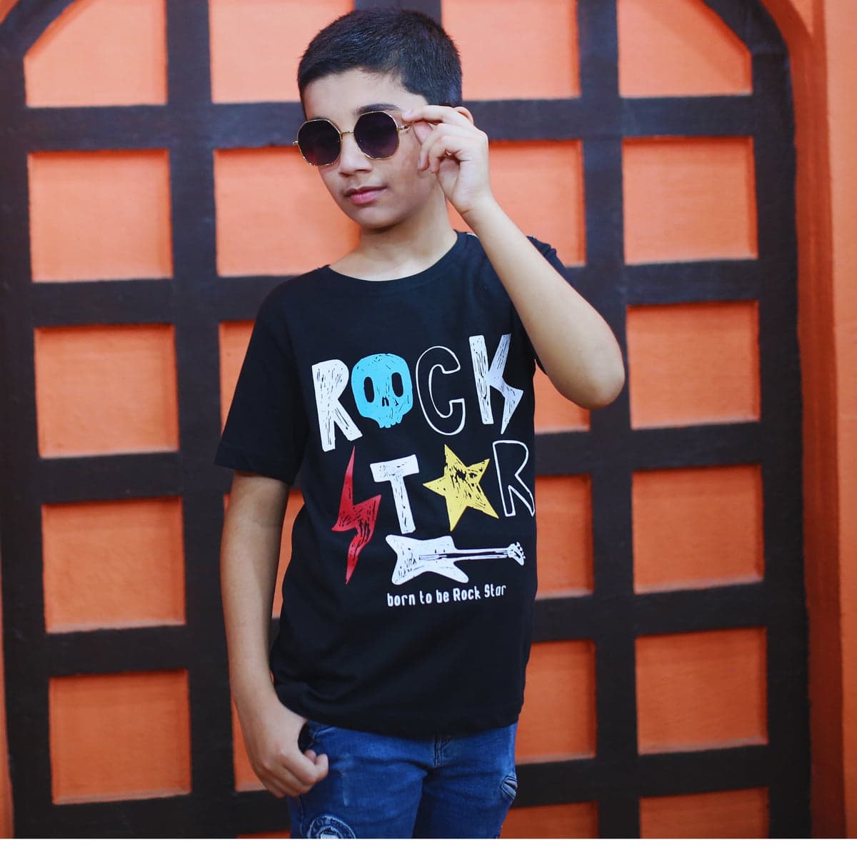 Rock Star Graphic T-shirt Black – thumbnail 4