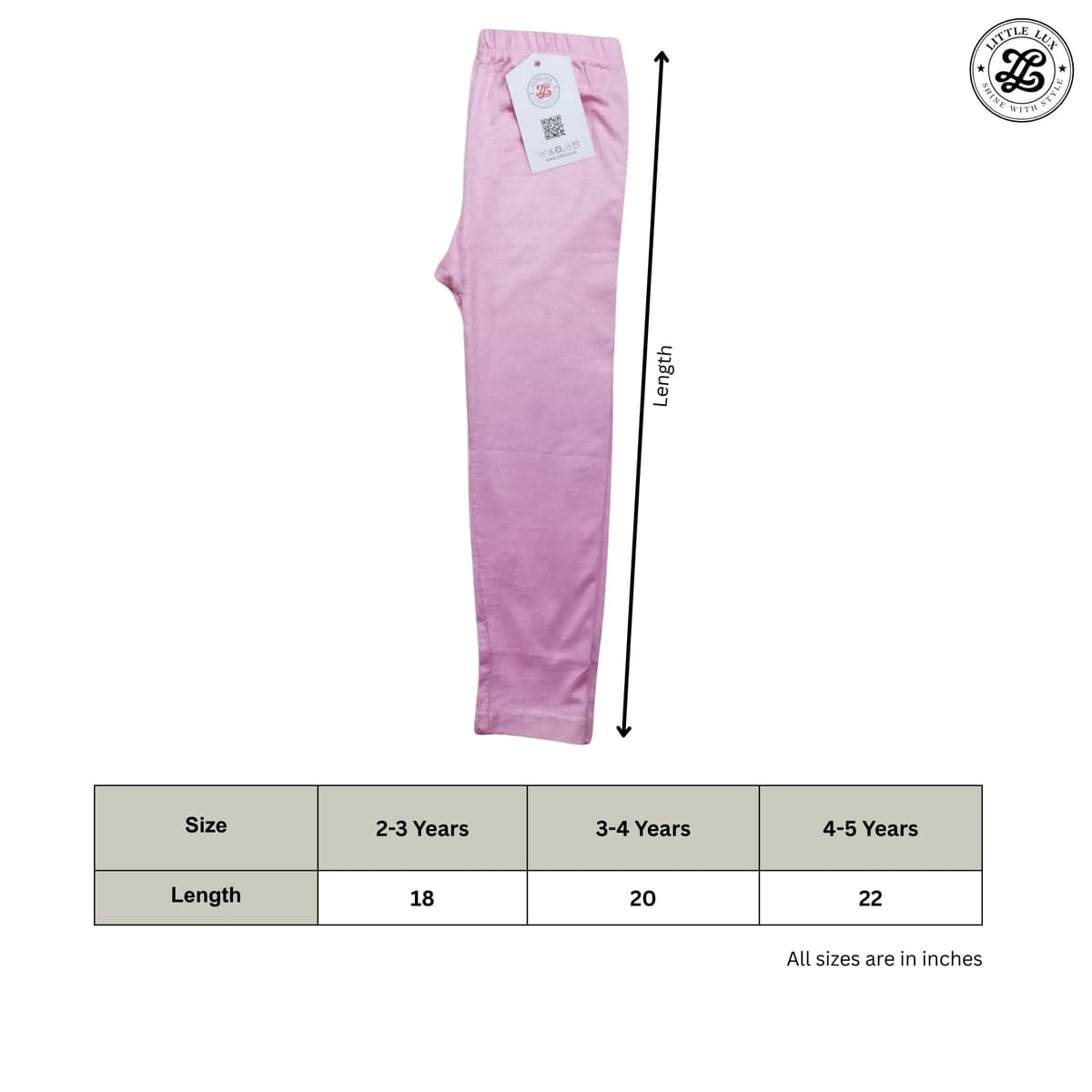Soft Pink Cotton Tights for Girls – thumbnail 2