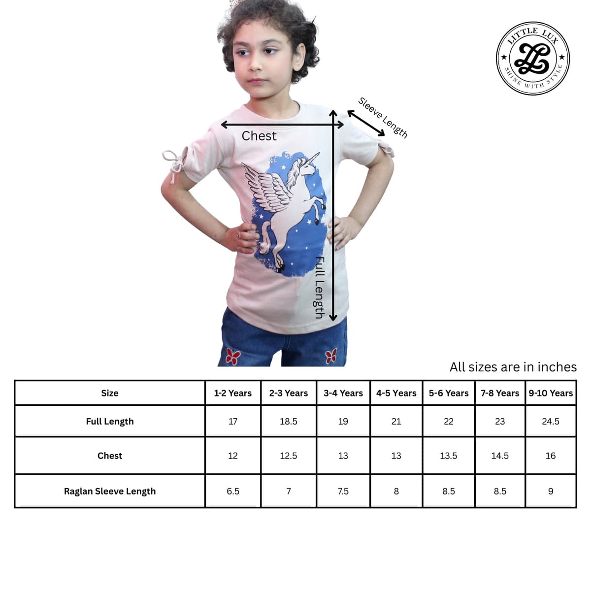 Peach Unicorn Graphic t-shirt – thumbnail 3