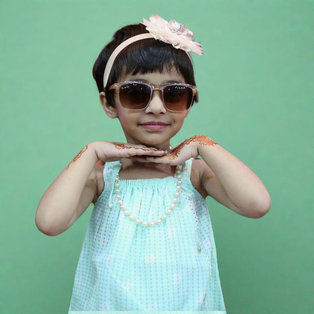 Mint Green Frock Special Imported Fabric – thumbnail 2