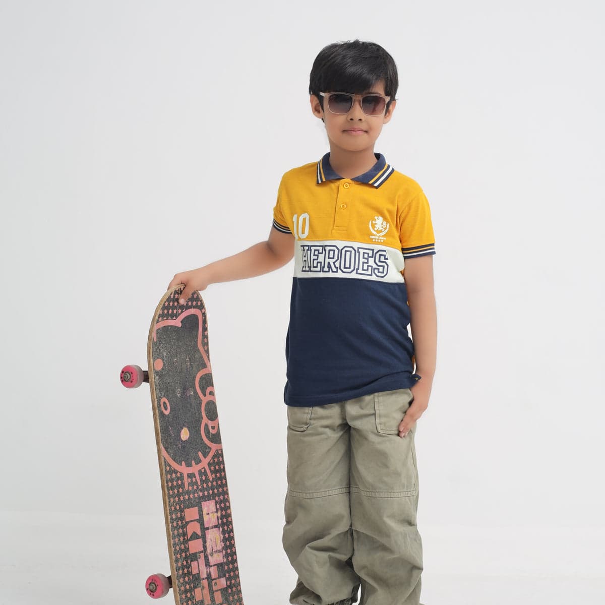 Boys Colorblock Polo Shirt – Heroes League Edition – thumbnail 2
