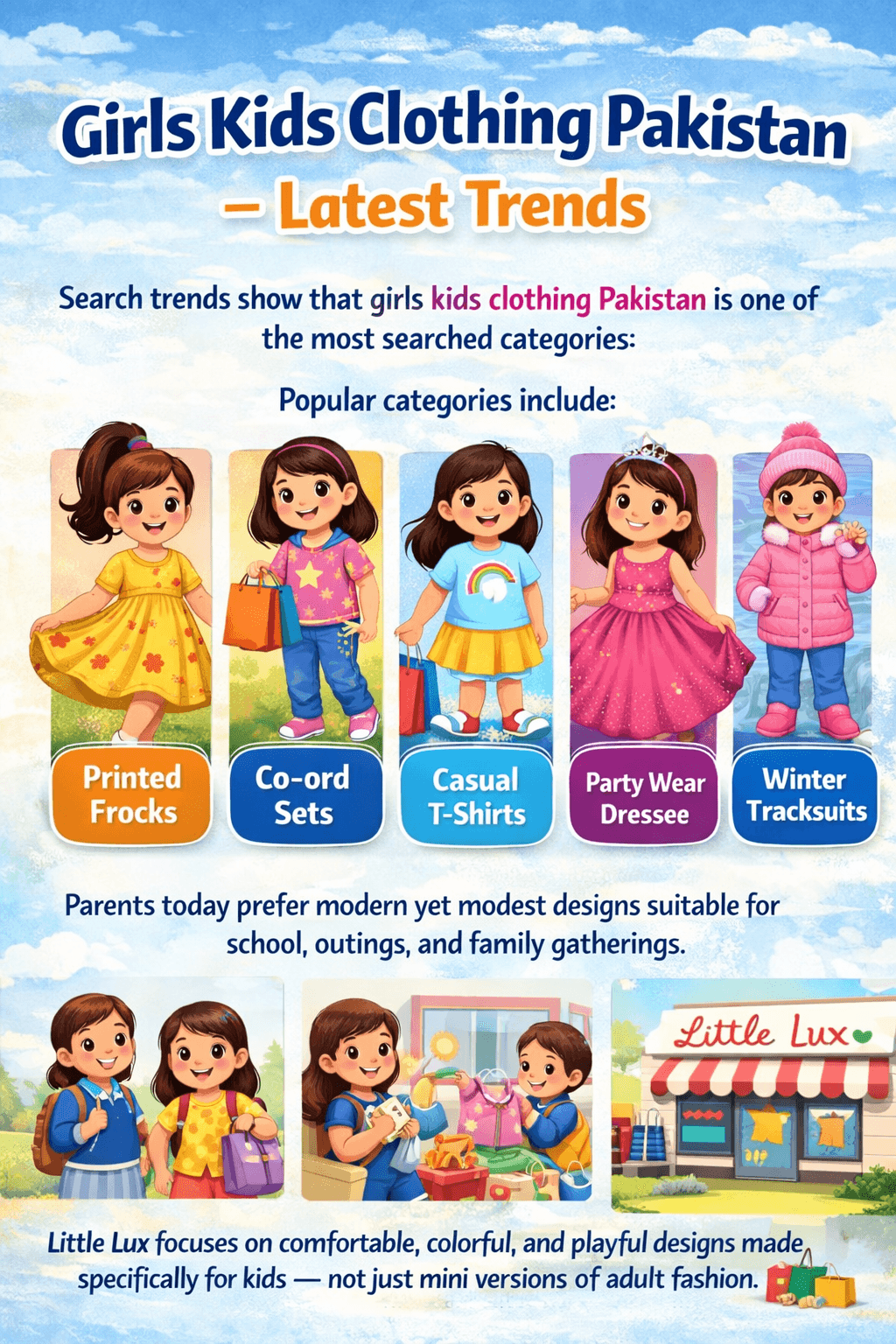 Girls Kids Clothing Pakistan – Latest Trends