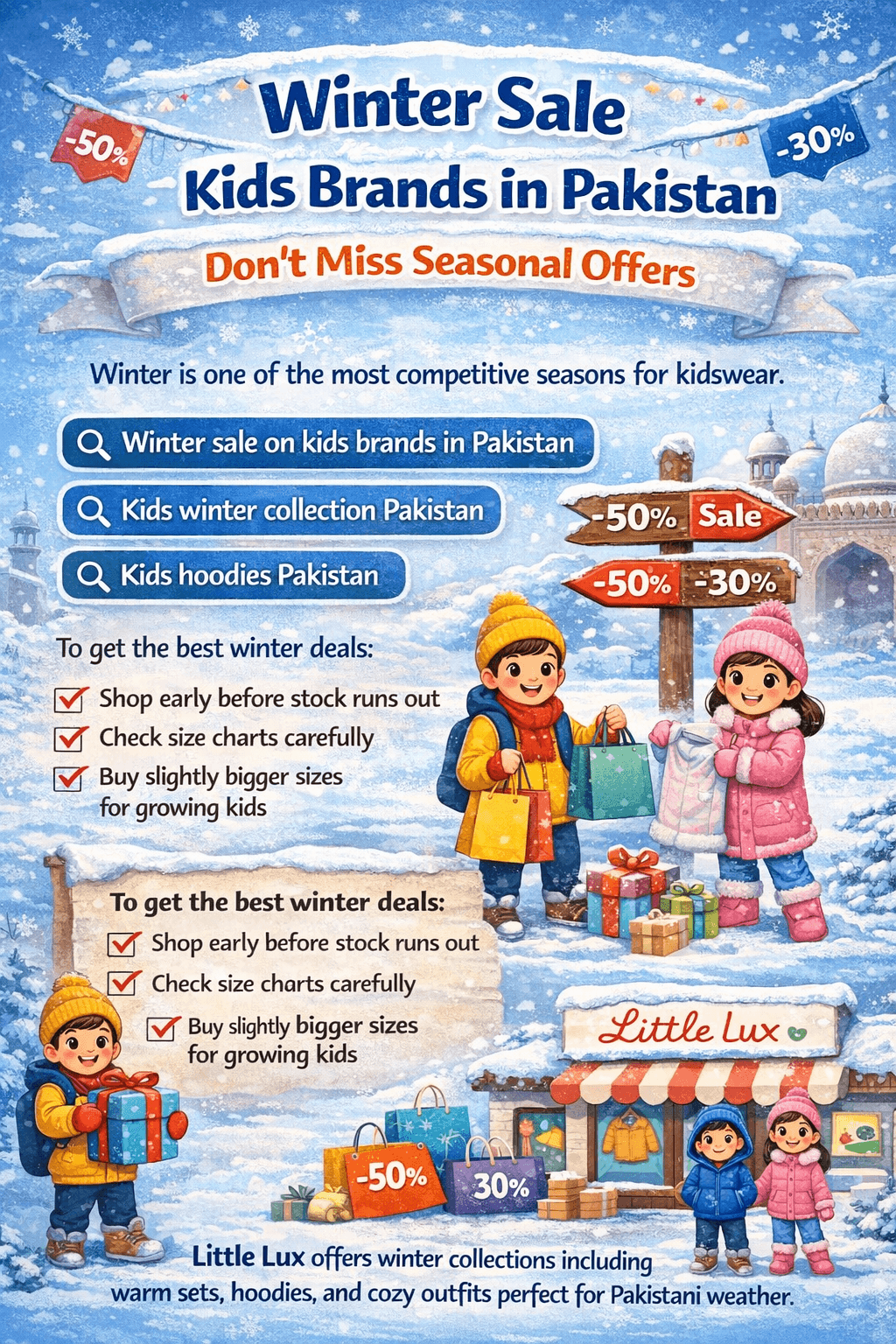 Winter Sale on Kids Brands in Pakistan – Don’t Miss Seasonal Offers