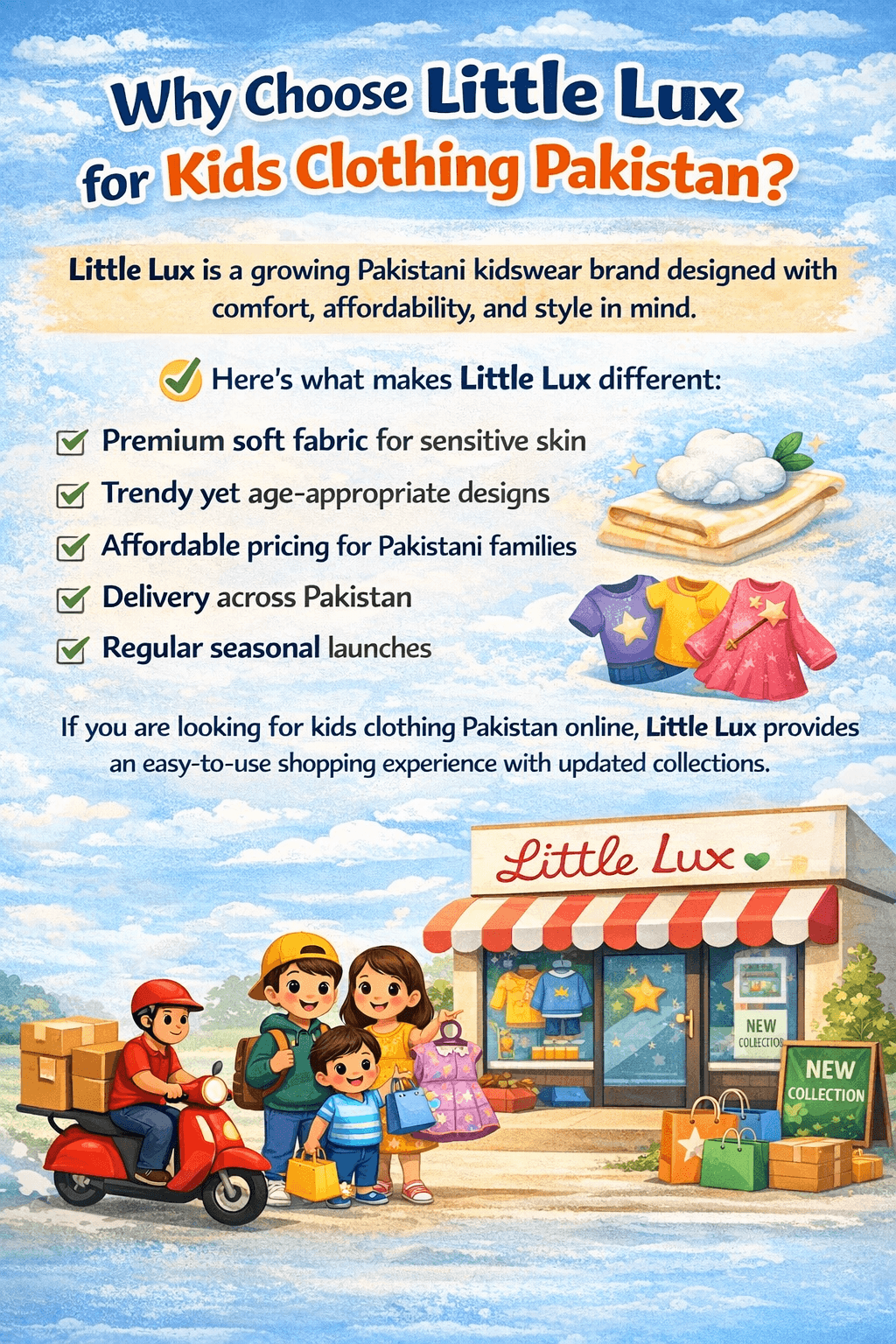 Why Choose Little Lux for Kids Clothing Pakistan?