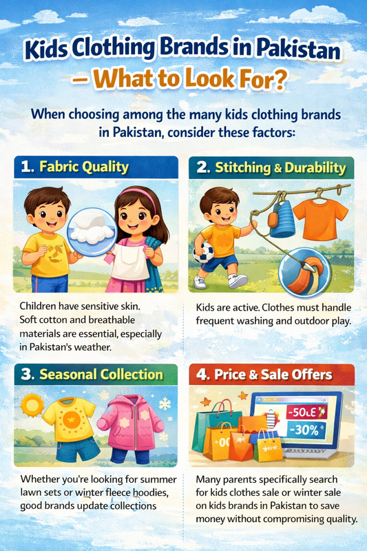Kids Clothing Brands in Pakistan – What to Look For?
