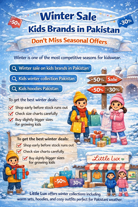 Winter Sale on Kids Brands in Pakistan – Don’t Miss Seasonal Offers