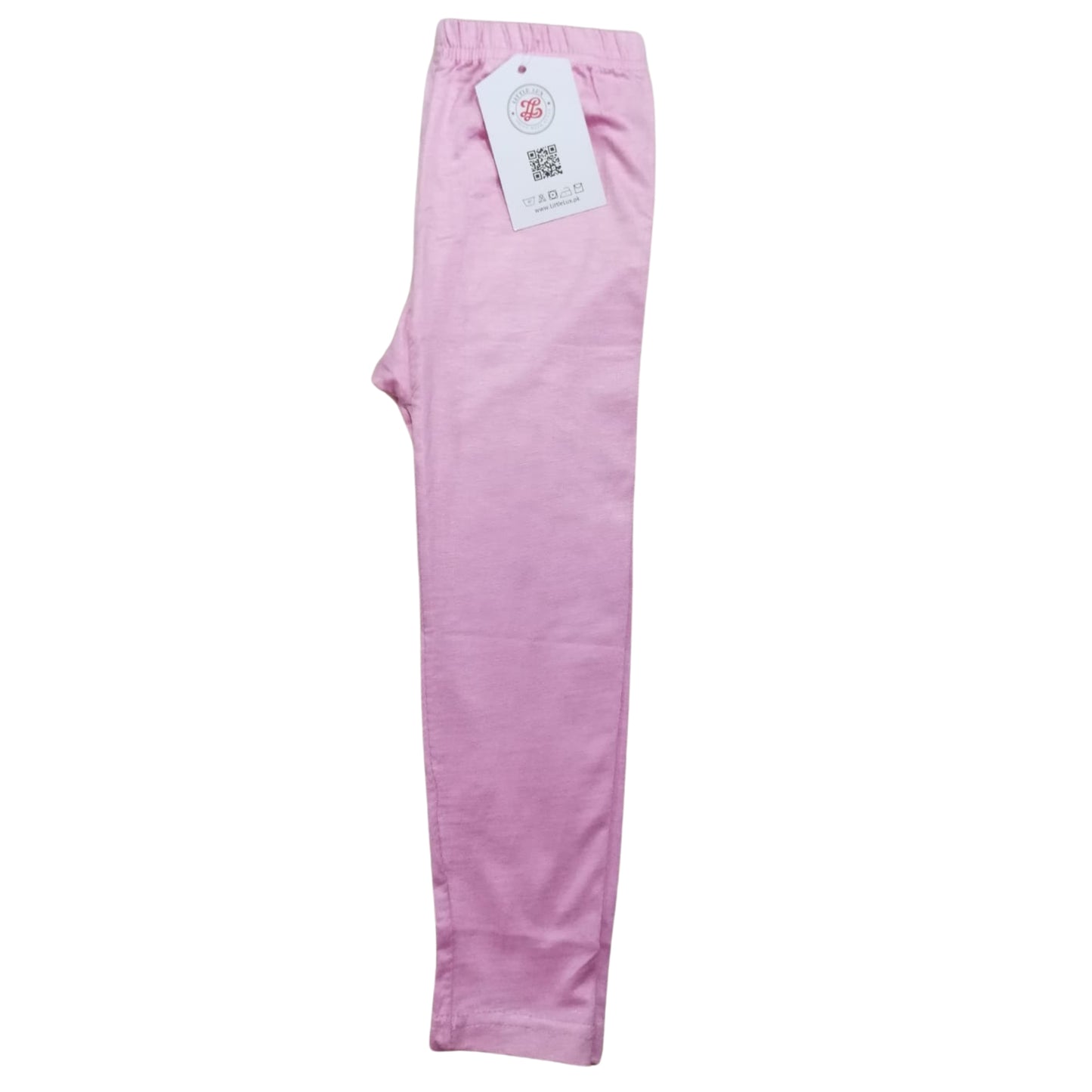 Soft Pink Cotton Tights for Girls