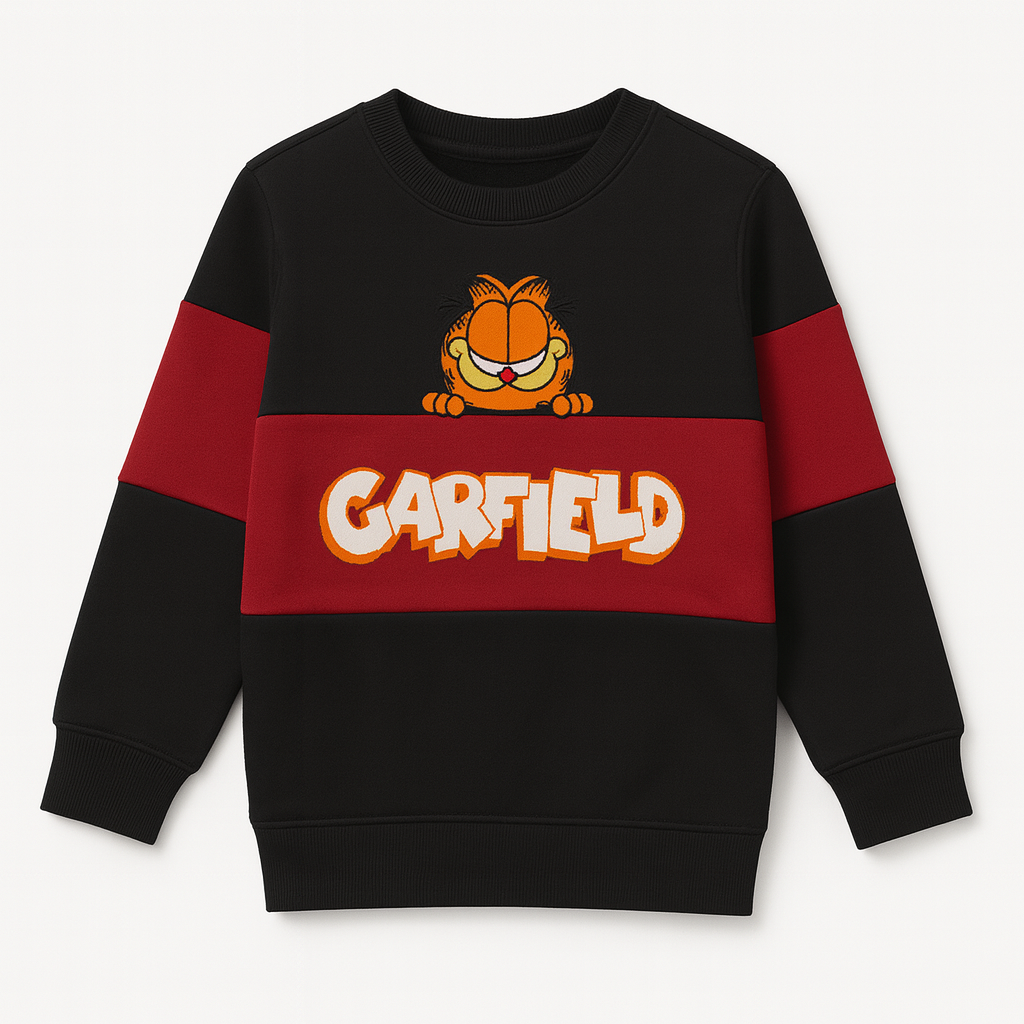 Garfield Unisex Black & Maroon Tracksuit – Soft, Cozy & Super Cute